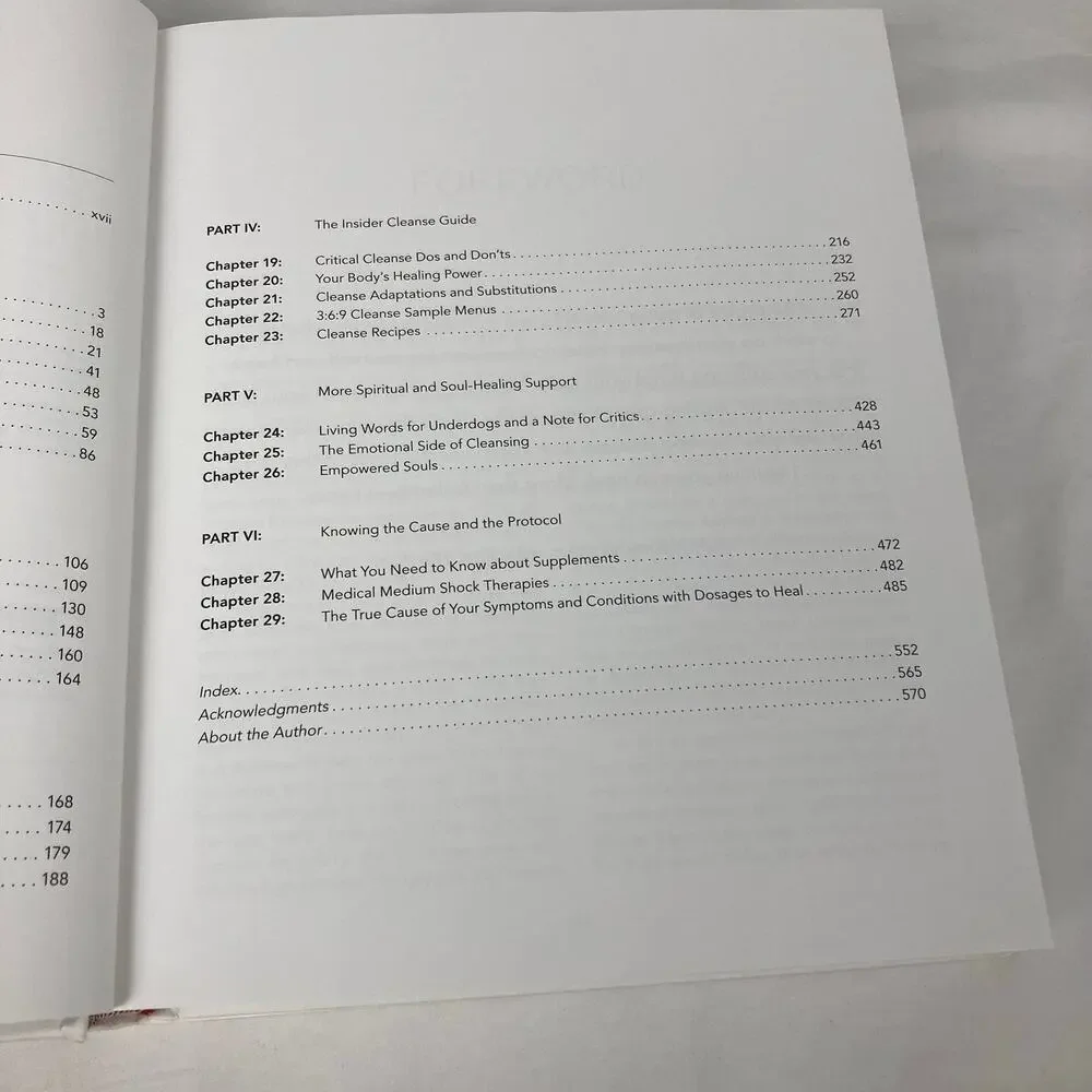 Cleanse To Heal Hardcover Book Medical Medium Anthony William Natural Diet Detox